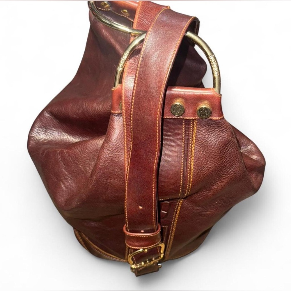 MARINO ORLANDI Bucket Bag Leather Handbag. - Picture 4 of 9